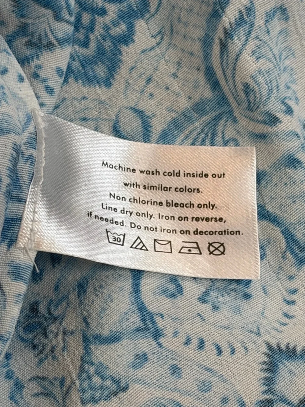 Nicoblu Beaded Resort Dress Blue White Mediterranean Luxe Size 6 - Picture 11 of 15